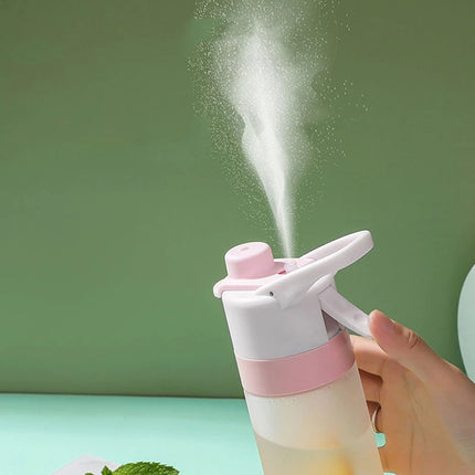 AquaMist™ Cooling Sports Bottle – Refreshing Spray & Drink Hydration Cup for Gym, Travel & Kids