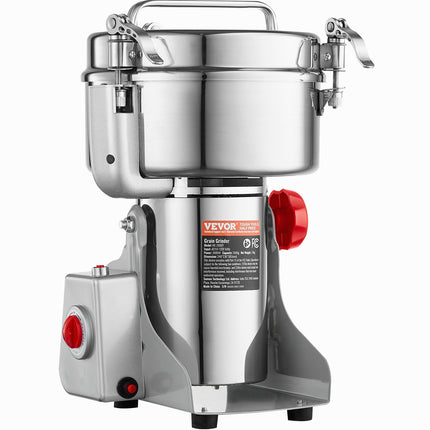 2500W High-Speed Electric Spice Grinder – 2000g Capacity Commercial Flour Mill – Heavy Duty Herb & Grain Pulverizer