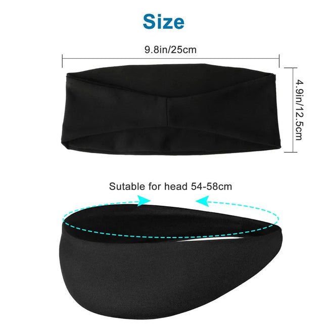 Unisex Elastic Sports Sweatbands (3-Pack) – Moisture-Wicking Stretch Headbands for Running, Yoga, and Gym Workouts