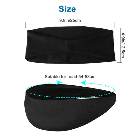 3-Pack Sports Sweatband Headbands – Moisture Wicking Workout Head Bands for Men & Women – Non-Slip Elastic Hair Band for Running, Yoga & Gym