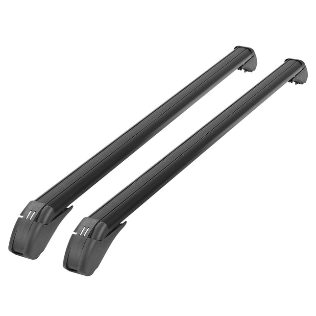 2Pcs Universal 43" Car Roof Rack Cross Bars – Adjustable Anti-Theft Cargo Bars for Bike, Kayak & Luggage – Fits Most Sedans & SUVs Without Roof Rails