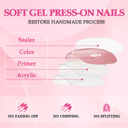 Diamond Zebra™ Luxury Press-On Nails – Extra Long Stiletto Hand-Painted 3D Nails