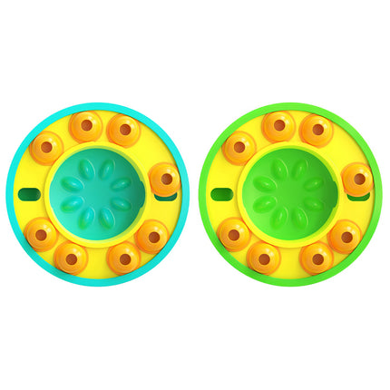 Interactive Dog Puzzle Feeder – Level 2 IQ Training Toy for Mental Enrichment – Slow Feeding Bowl to Stop Boredom for Dogs & Cats