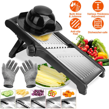 Ultimate Kitchen Prep Station – All-in-One Mandoline Grater for Slicing, Shredding & Julienne