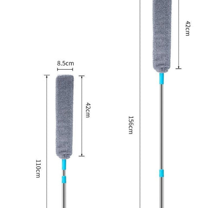 Retractable Microfiber Dust Cleaner – Extendable Gap Duster for Under Furniture & Appliance Deep Cleaning