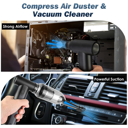 250,000 RPM Ultra-Powerful Jet Dry Blower – Brushless Motor Electric Air Duster – Stepless Variable Speed Cordless Vacuum & Blower for PC, Car & Home