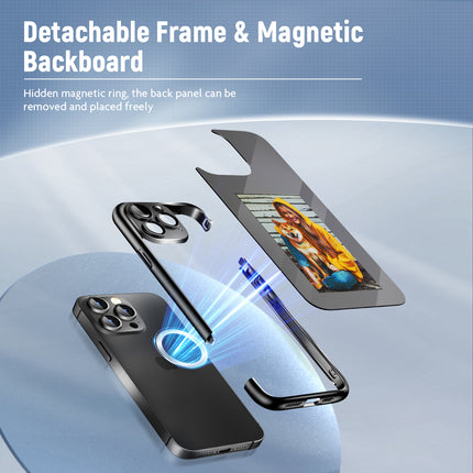 iPhone 15 Pro/Pro Max NFC E-Ink Screen Phone Case – Smart Creative DIY Custom Display – All-Inclusive Protective Back Cover with Dynamic Art