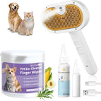Brush Set with Pet Ear Cleaner