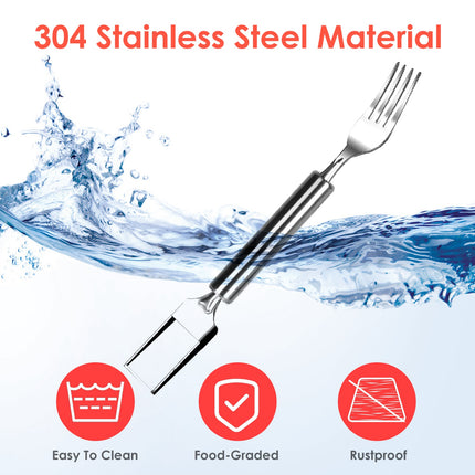 Multi-Pack Watermelon Cutter & Server – 2-in-1 Stainless Steel Fruit Fork & Slicer Tools for Picnics & BBQ