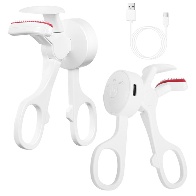 Anti-Burn Electric Lash Curler with Comb – Fast Heat-Up & All Eye Shapes Design