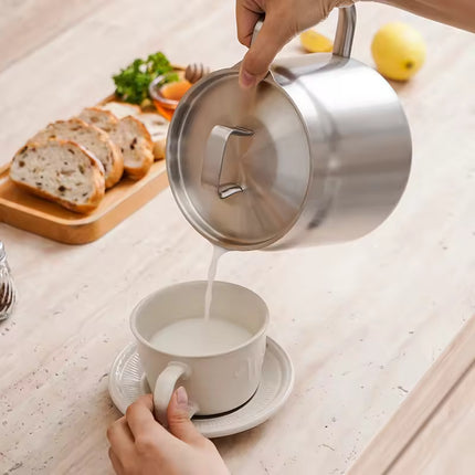 2L Stainless Steel Oil Filter Pot – Multi-Functional Oil Storage Tank with Fine Mesh Strainer – Deep Frying Basket & Grease Keeper for Kitchen