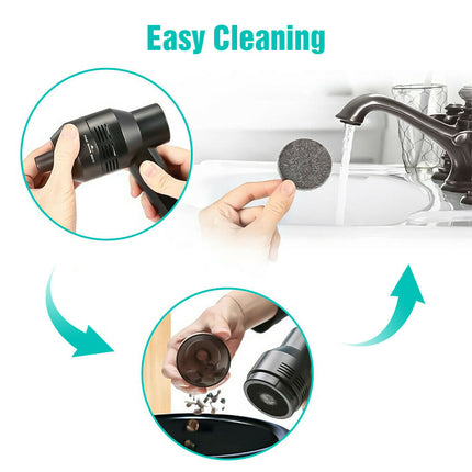 USB Rechargeable Mini Vacuum Cleaner – Powerful Cordless Desktop Cleaner for Electronics – Handheld Vacuum for Keyboard, Car Interior & Pet Hair