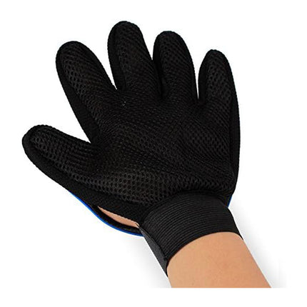 Premium Pet Grooming Gloves (1 Pair) – Gentle Deshedding & Massage Brush – Effective Hair Remover for Dogs, Cats, Horses & Rabbit