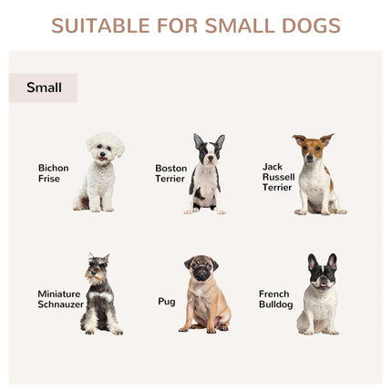 Furniture Style Dog Crate End Table – Wooden Pet Kennel with Triple Doors – White Decorative Dog House for Small Dogs – Multi-Functional Side Table