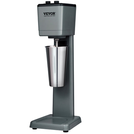 375W Commercial Milkshake Maker – Single-Head Electric Drink Mixer – 3-Speed Professional Milkshake Blender with 27.7oz Stainless Steel Cup