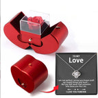 LOVER necklace silver card box / English