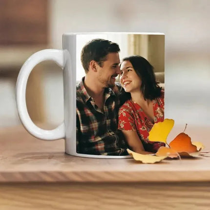 Personalized 11 oz mug with double-sided photo printing