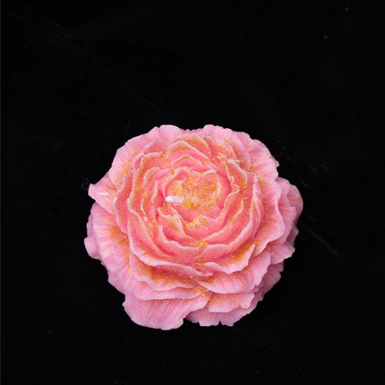 Sexy Low-Temperature Candles – 40°C Safe Melting Wax – Peony & Rose Flower Shape with Gold Gilding – Sensual Romantic Gift for Couples