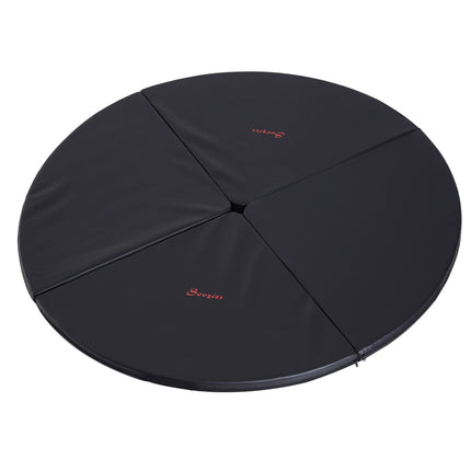 Professional Pole Dance Safety Mat – Foldable Round Crash Mat for Dance & Fitness – High-Density Foam Padding with Center Hole