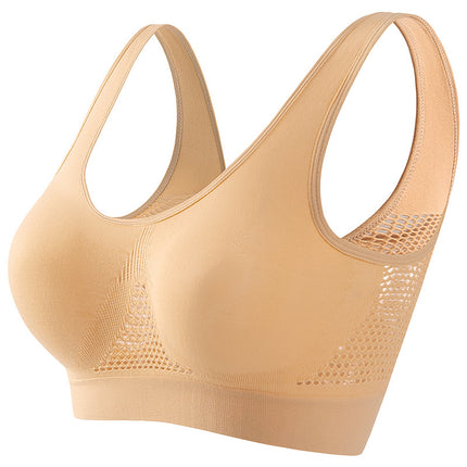 Non-Underwire Breathable Sports Bra – High-Support Seamless Workout Bra for Women – Moisture-Wicking Yoga & Fitness Top