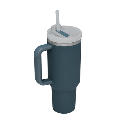 Oversized 40oz Travel Mug with Straw – Spill-Proof Insulated Water Bottle for Gym, Office & Road Trips