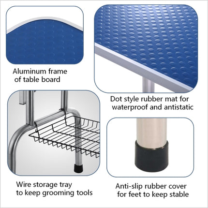 42-Inch Professional Large Pet Grooming Table – Heavy-Duty Foldable Station for Big Dogs – Double Adjustable Arms & Safety Nooses