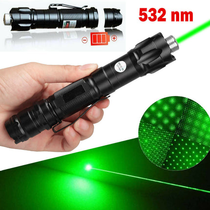 High-Power Green Laser Pointer – USB Rechargeable Professional Presentation Pen – Visible Green Beam for Astronomy & Outdoor Activities