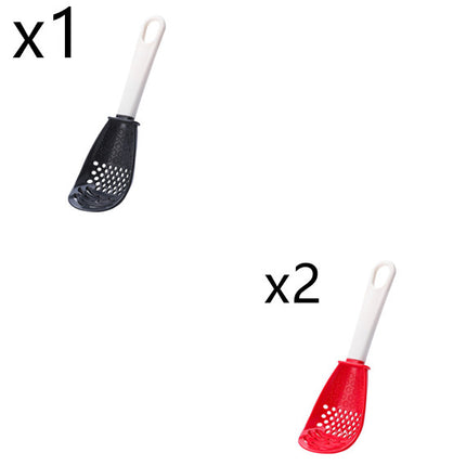 6-in-1 Multi-Functional Kitchen Cooking Spoon – Heat-Resistant Slotted Spoon for Grinding, Mashing, Straining & Whisking