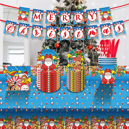 10-Piece Christmas Tiered Tray Decor Set – Festive Tabletop Ornaments for Holiday Home Styling