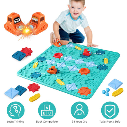 Kids' Logical Road Builder Puzzle Game with 206 Challenges
